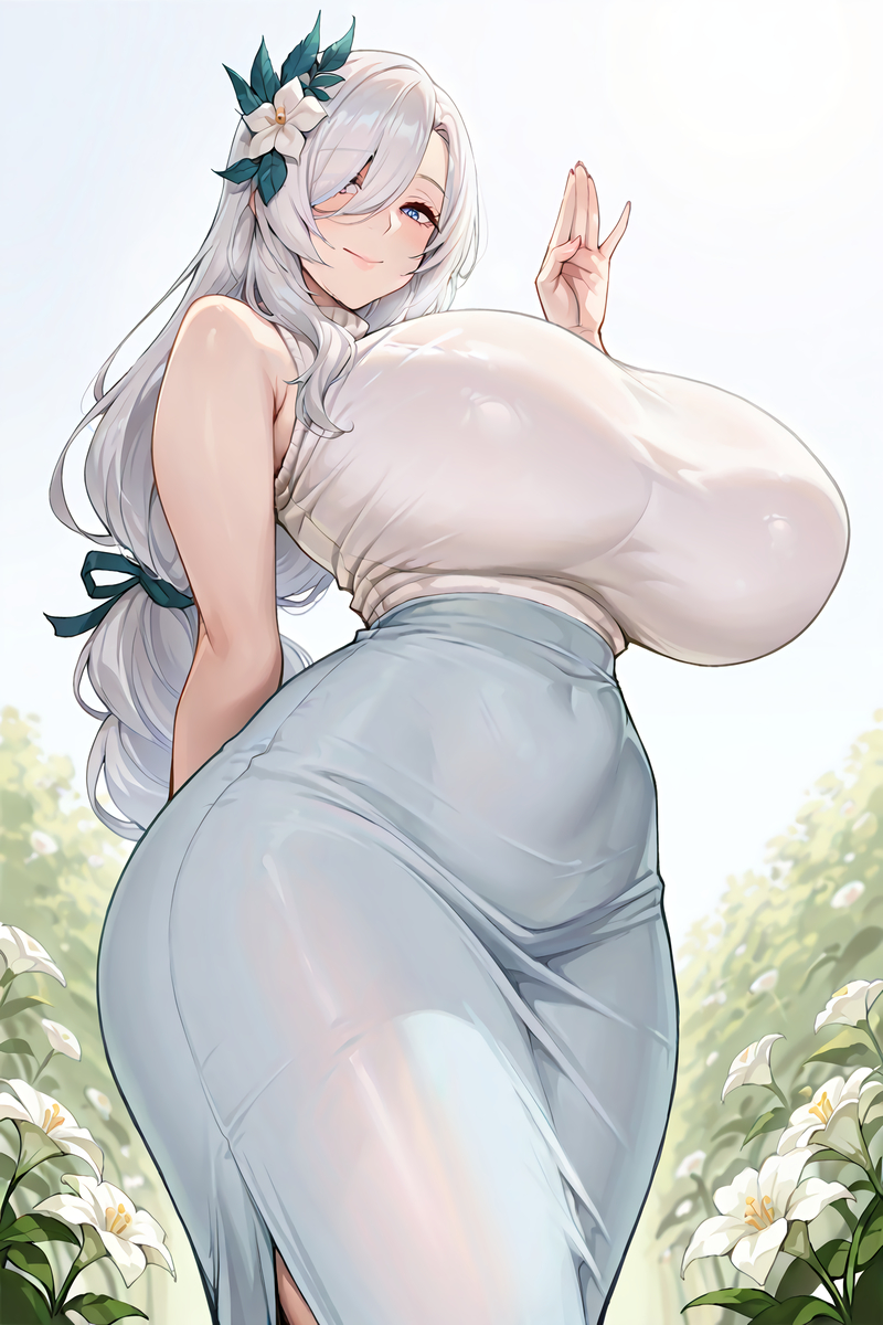 申鶴 セーターVER.-pixiv插画-作品交流服务