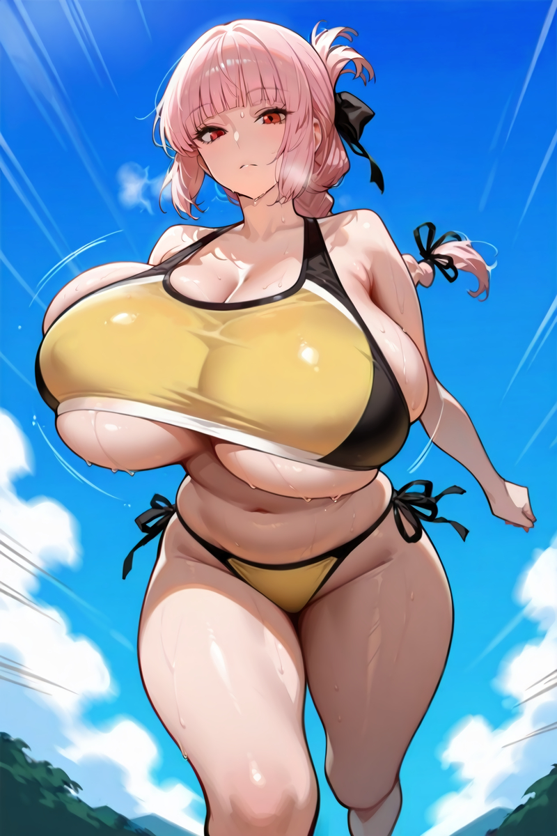 ナイチンママ スポーツブラVER.-pixiv插画-作品交流服务