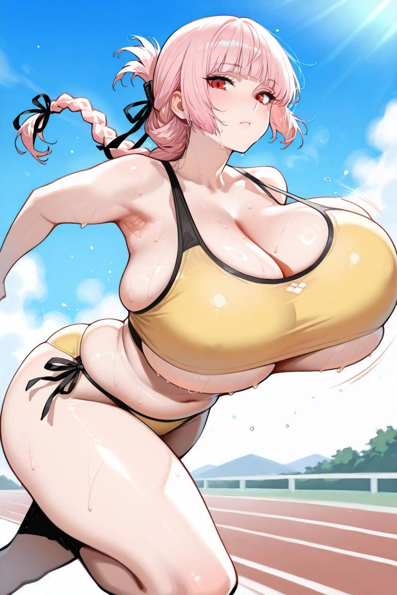 ナイチンママ スポーツブラVER.-pixiv插画-作品交流服务