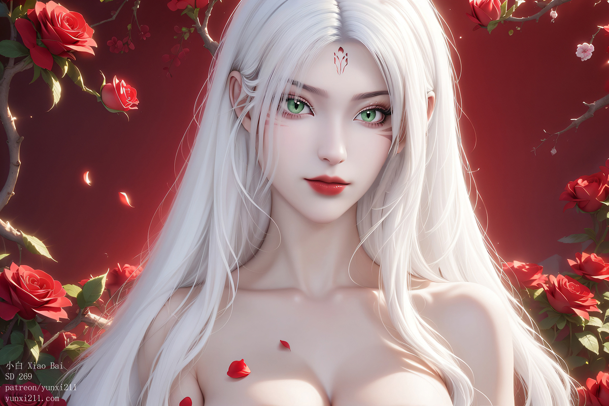 小白 Xiao Bai  SD 269 50p-pixiv插画-作品交流服务