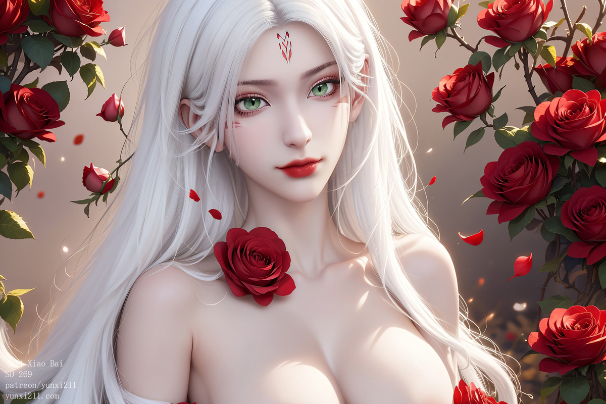 小白 Xiao Bai  SD 269 50p-pixiv插画-作品交流服务