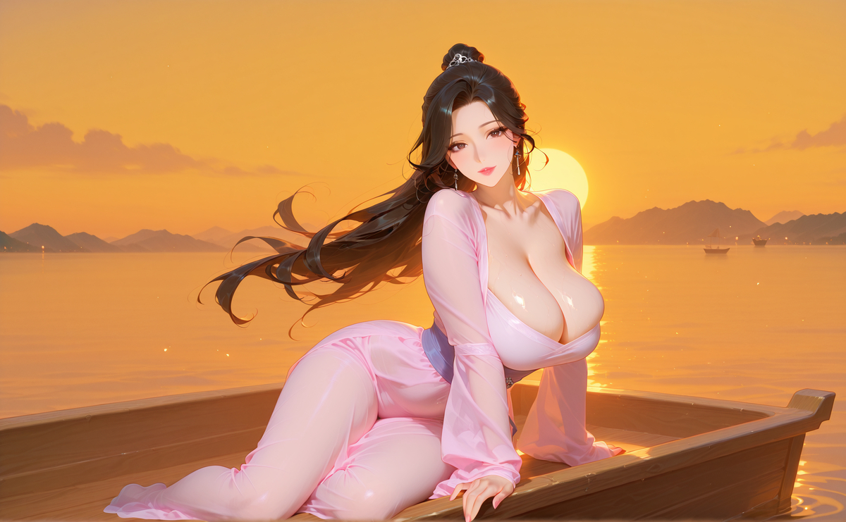 图片[17]-粉色汉服-pixiv插画-作品交流服务