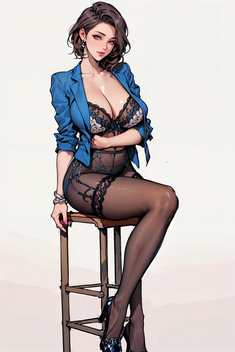 lace suit-pixiv插画-作品交流服务