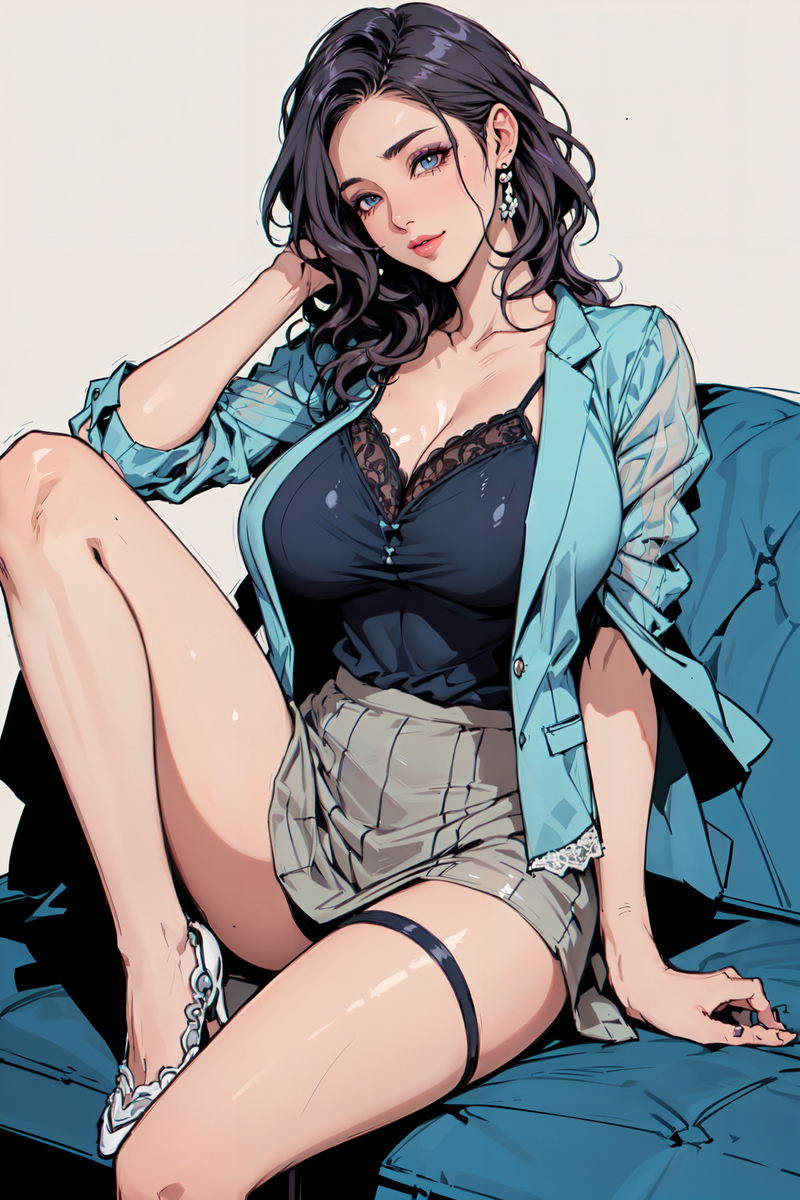 lace suit-pixiv插画-作品交流服务