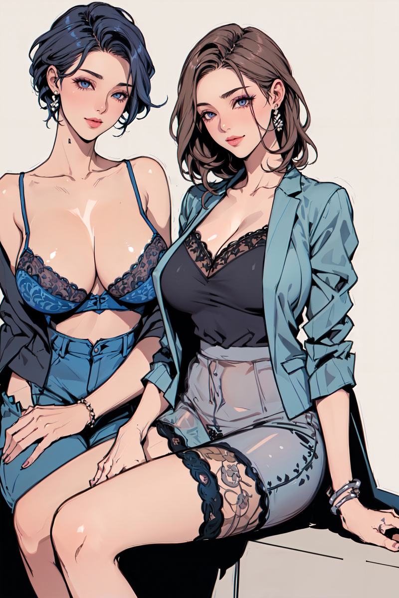 lace suit-pixiv插画-作品交流服务