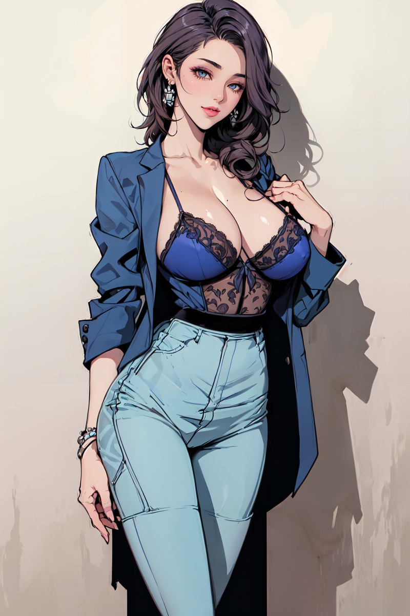 lace suit-pixiv插画-作品交流服务