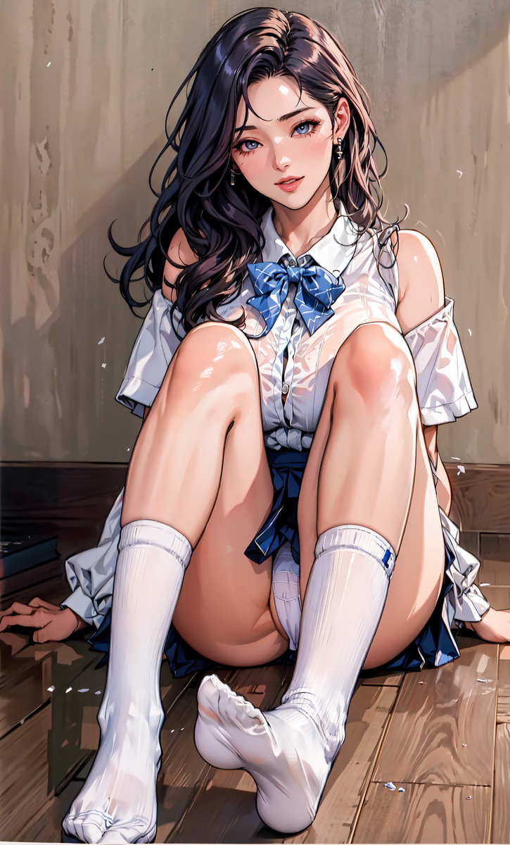 white socks-pixiv插画-作品交流服务