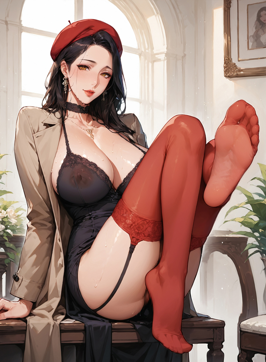 fashion red-pixiv插画-作品交流服务