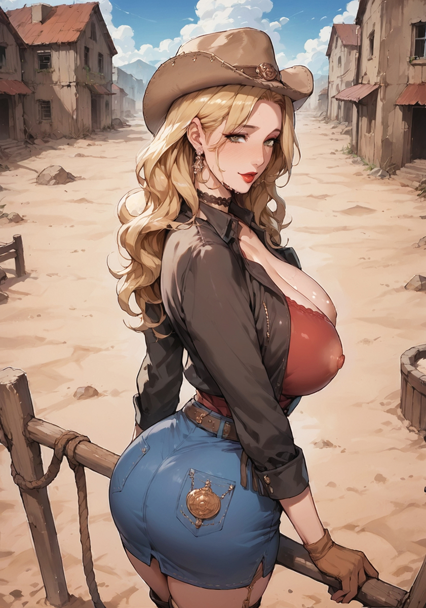 cowgirl waifu-pixiv插画-作品交流服务