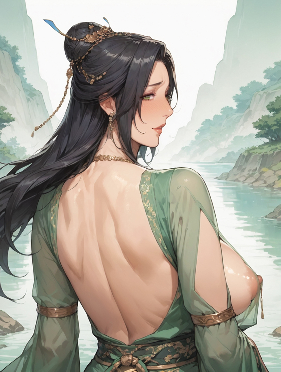 hanfu costume waifu-pixiv插画-作品交流服务