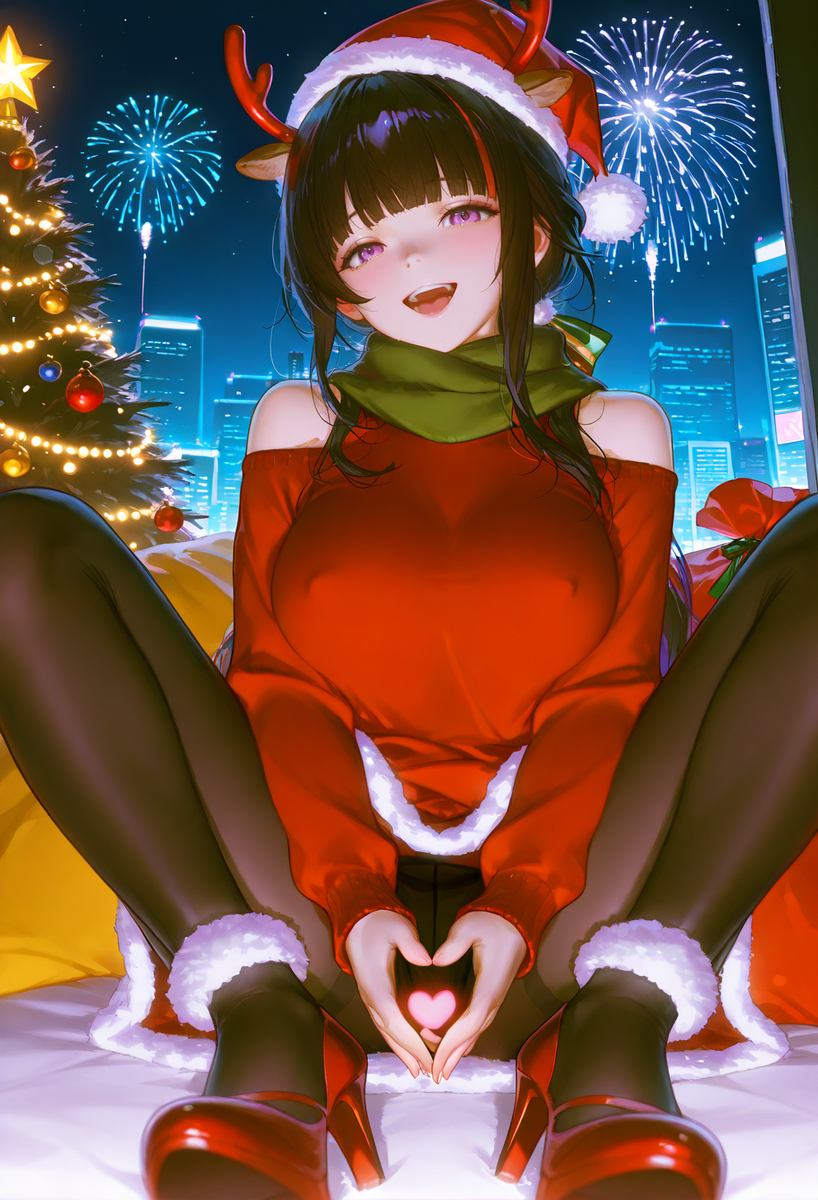 Christmas Raiden Shogun-pixiv插画-作品交流服务