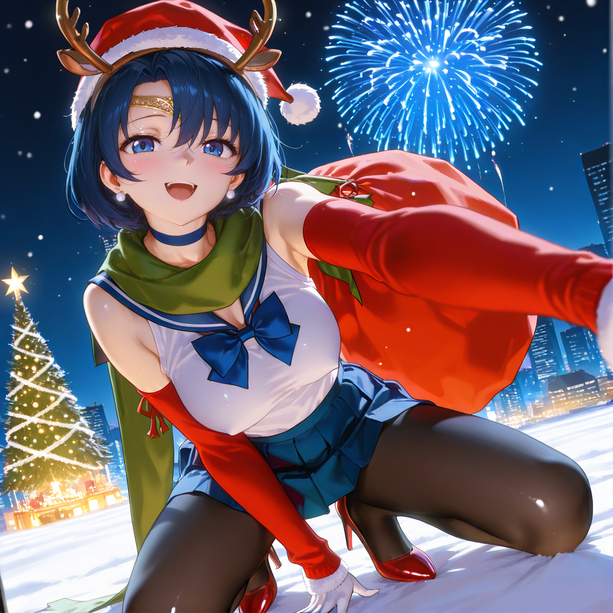 Christmas Mercury-pixiv插画-作品交流服务