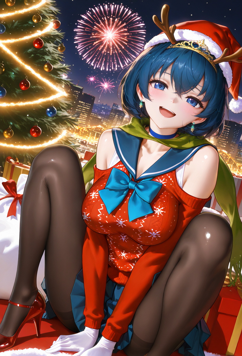 Christmas Mercury-pixiv插画-作品交流服务