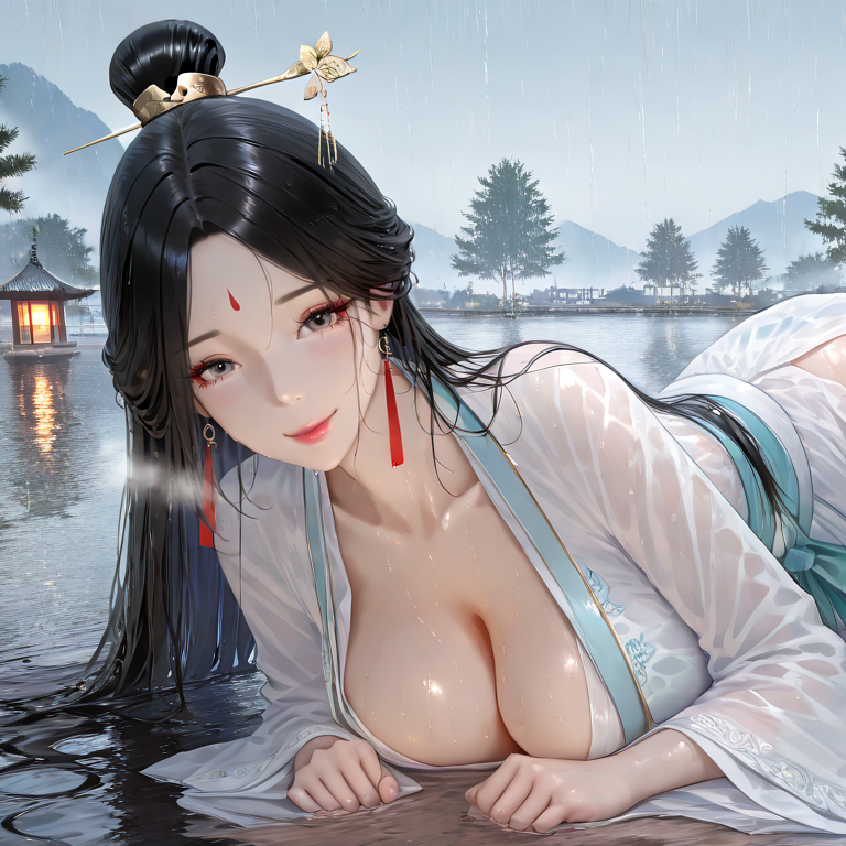 White snake 白蛇 水淹诸君-pixiv插画-作品交流服务