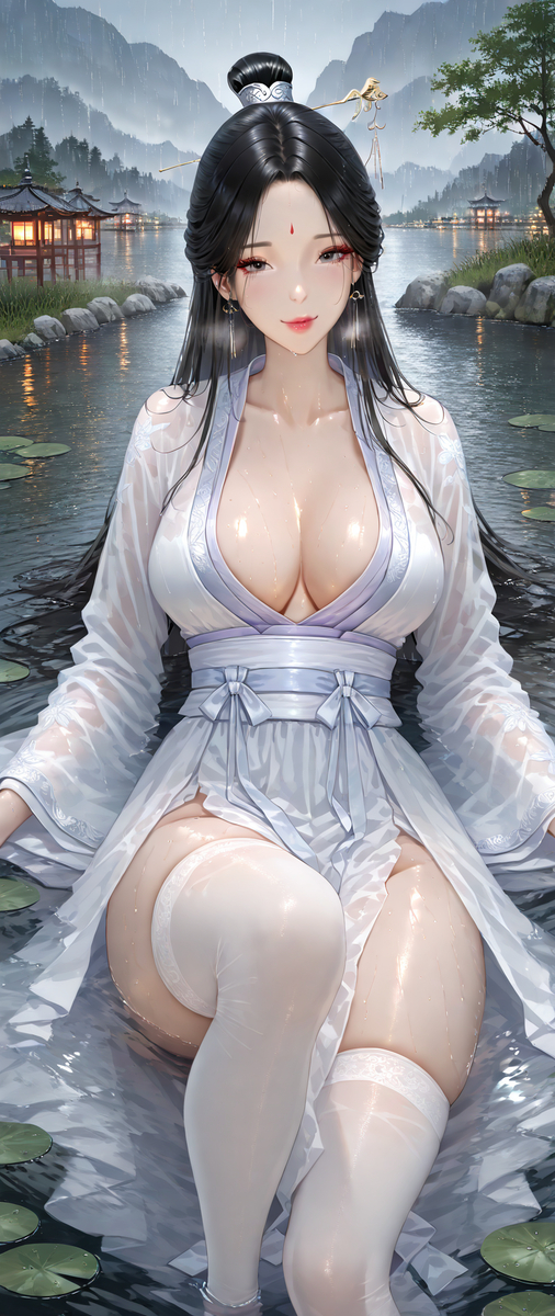 White snake 白蛇 水淹诸君-pixiv插画-作品交流服务