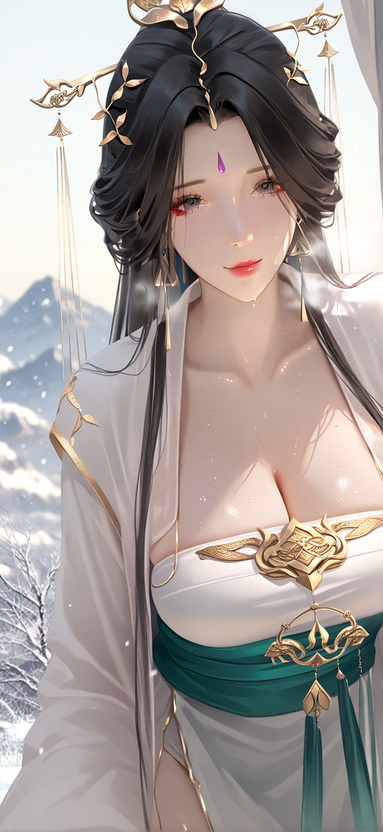 柳神 雪山の峠です-pixiv插画-作品交流服务