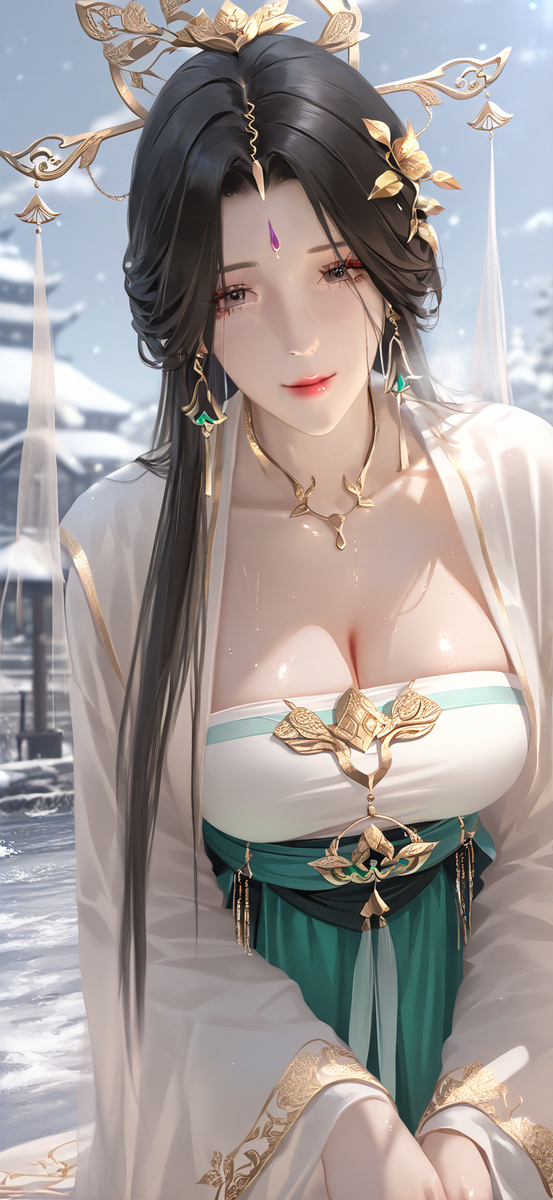 柳神 雪山の峠です-pixiv插画-作品交流服务