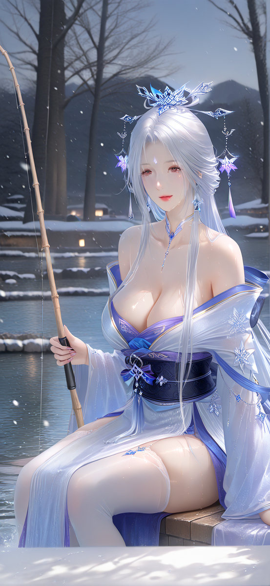 白髪漁樵江渚上です-pixiv插画-作品交流服务