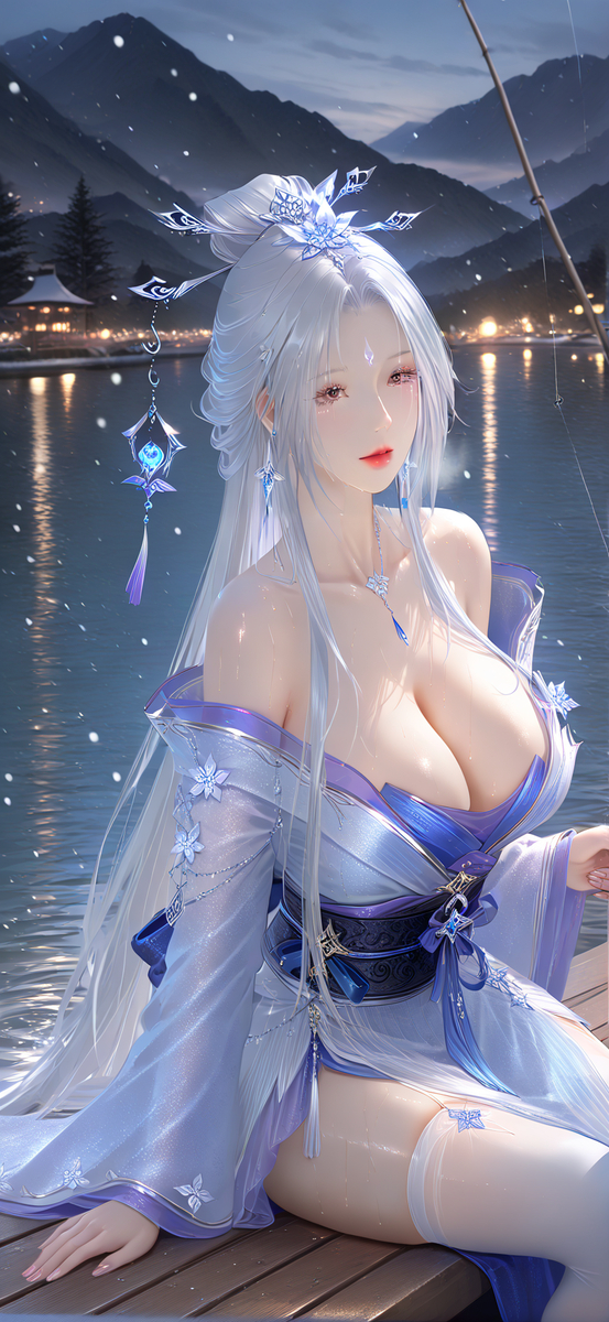 白髪漁樵江渚上です-pixiv插画-作品交流服务