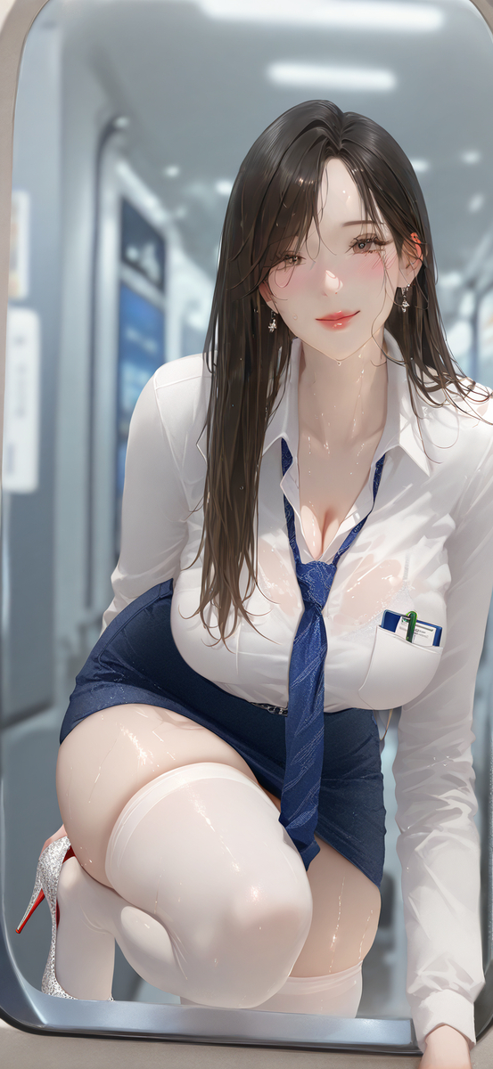 Shy office 恥ずかしいオフィスです-pixiv插画-作品交流服务