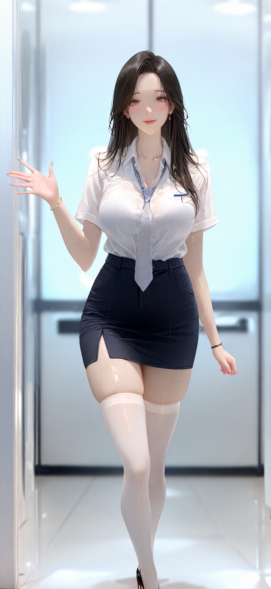 Shy office 恥ずかしいオフィスです-pixiv插画-作品交流服务