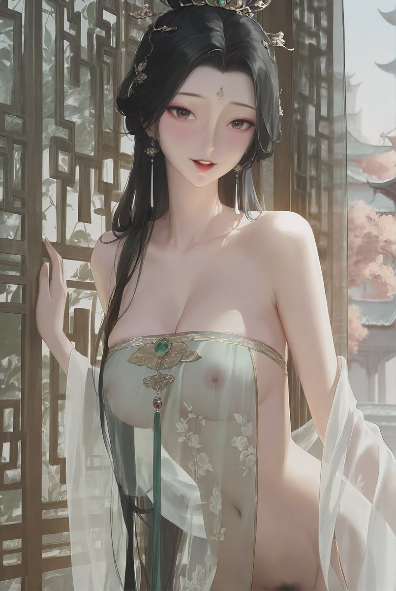 含笑轻纱犹未着~笑いを含んで軽い紗はまだいて-pixiv插画-作品交流服务