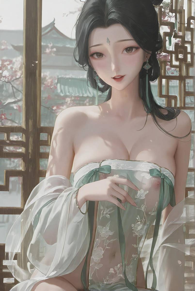 含笑轻纱犹未着~笑いを含んで軽い紗はまだいて-pixiv插画-作品交流服务