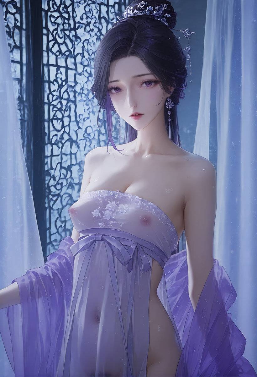 红尘紫梦拂面来，无人不道爱轻纱~紅尘は頬を撫でて来て,誰もが紗を-pixiv插画-作品交流服务