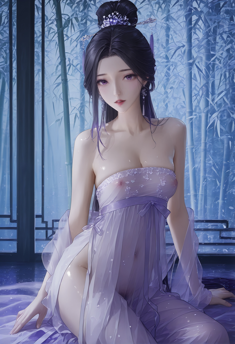 红尘紫梦拂面来，无人不道爱轻纱~紅尘は頬を撫でて来て,誰もが紗を-pixiv插画-作品交流服务