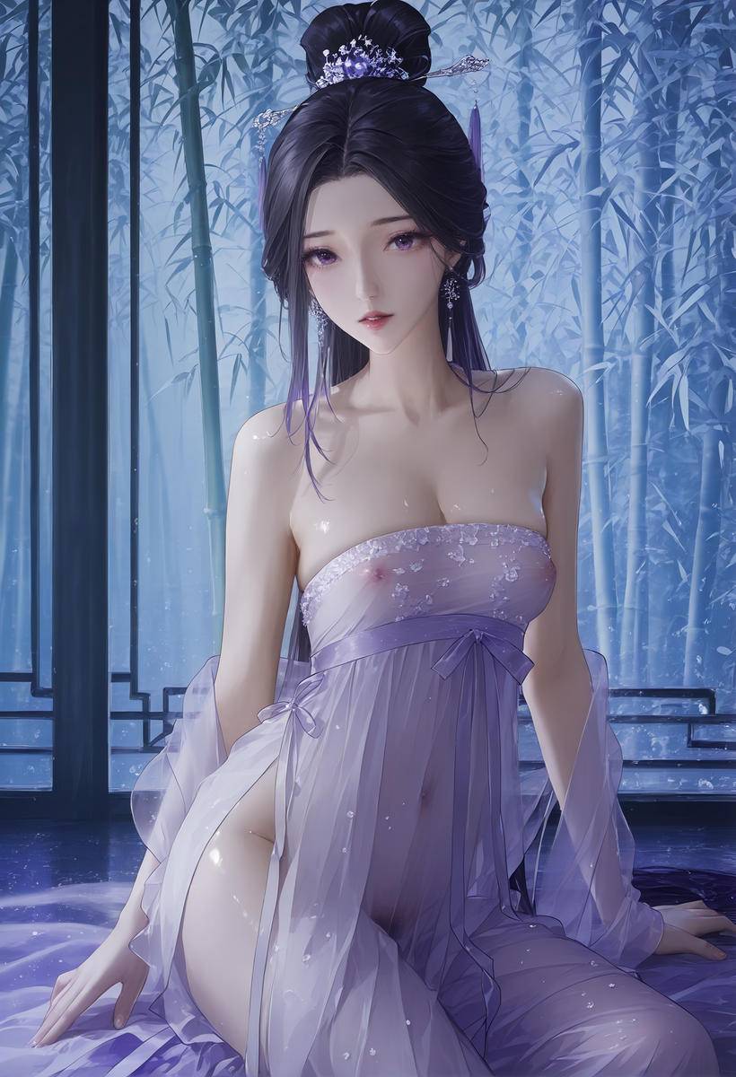 红尘紫梦拂面来，无人不道爱轻纱~紅尘は頬を撫でて来て,誰もが紗を-pixiv插画-作品交流服务