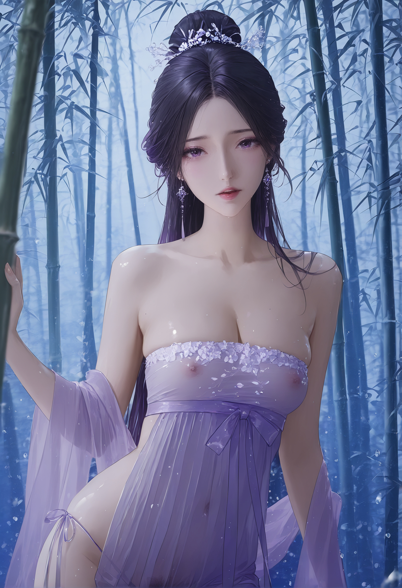 红尘紫梦拂面来，无人不道爱轻纱~紅尘は頬を撫でて来て,誰もが紗を-pixiv插画-作品交流服务