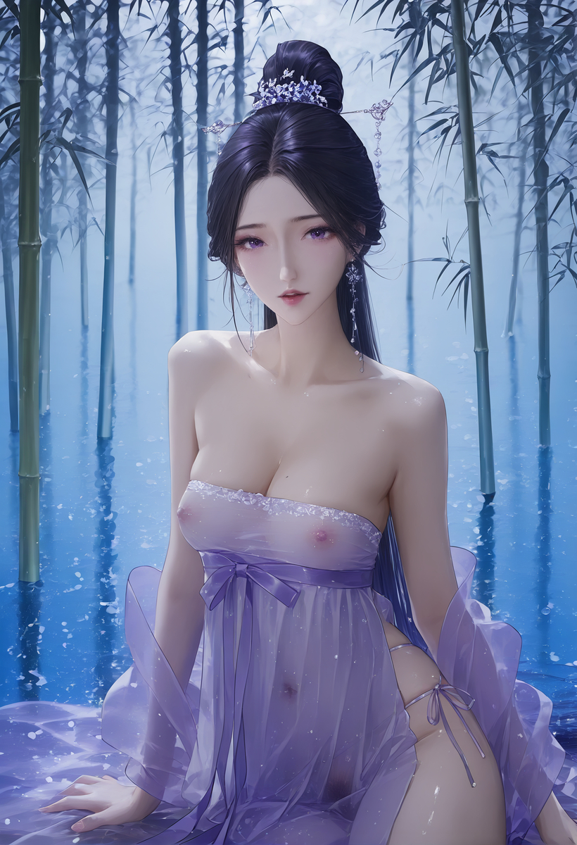 红尘紫梦拂面来，无人不道爱轻纱~紅尘は頬を撫でて来て,誰もが紗を-pixiv插画-作品交流服务