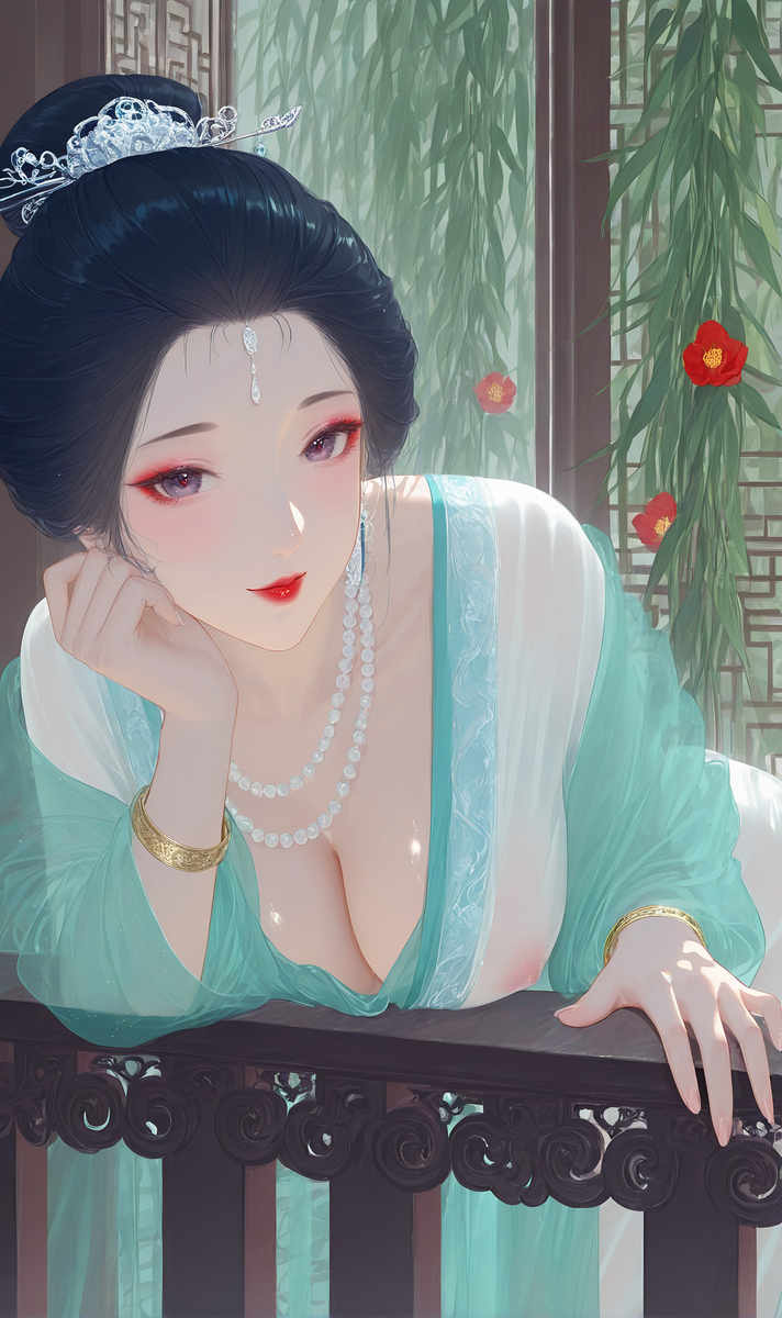 金莲 百媚千娇窗前望~金蓮 百媚千嬌窓前望-pixiv插画-作品交流服务