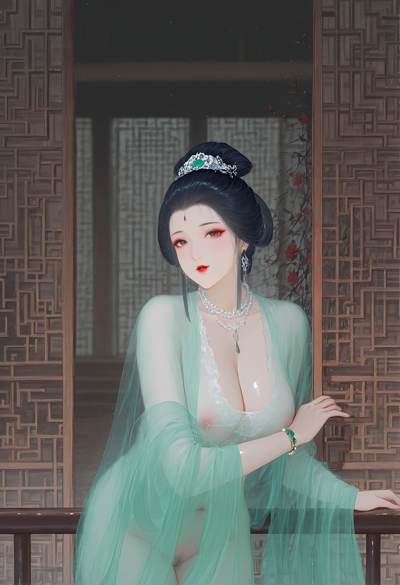 金莲 百媚千娇窗前望~金蓮 百媚千嬌窓前望-pixiv插画-作品交流服务