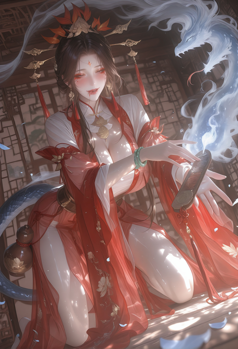 散图 蛇女-pixiv插画-作品交流服务