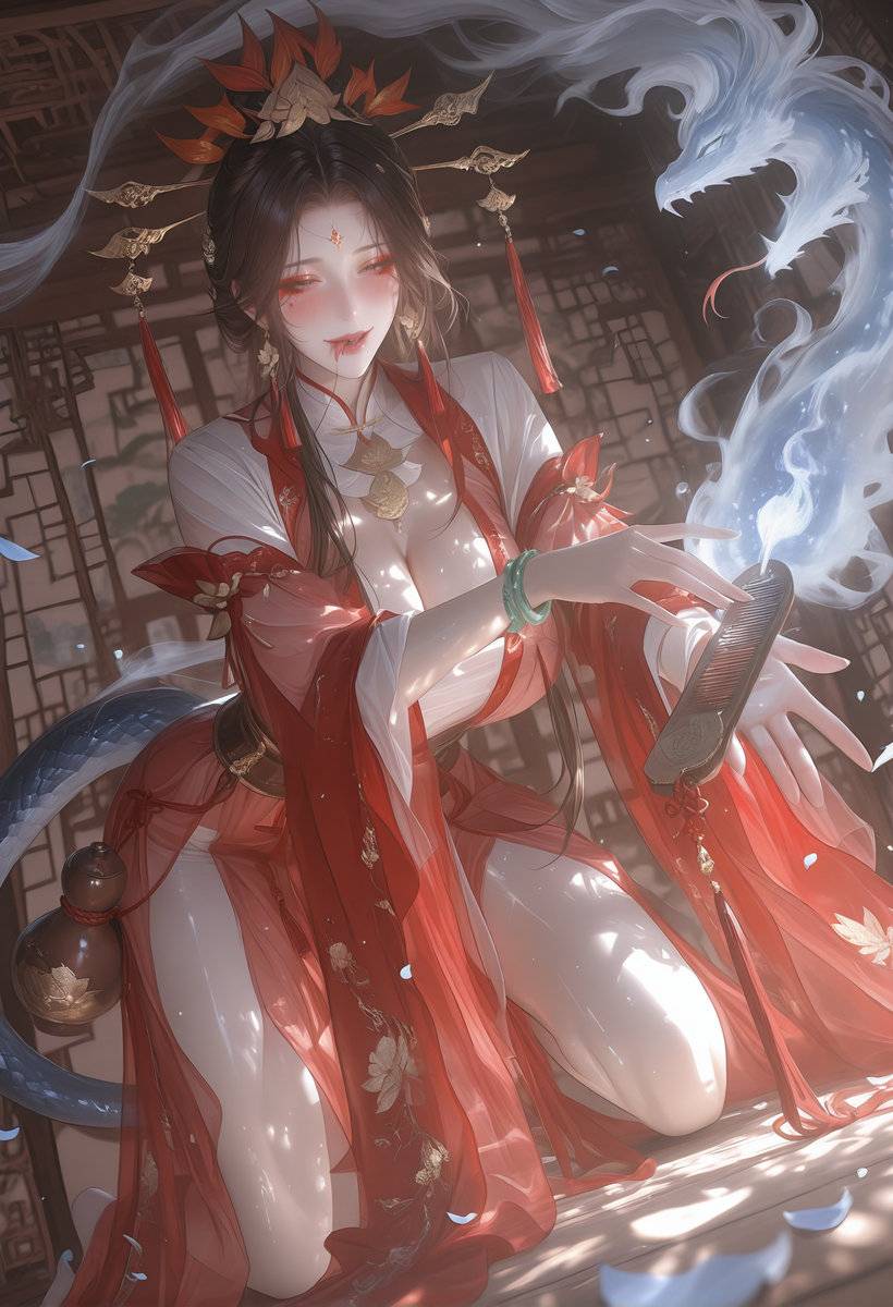 散图 蛇女-pixiv插画-作品交流服务