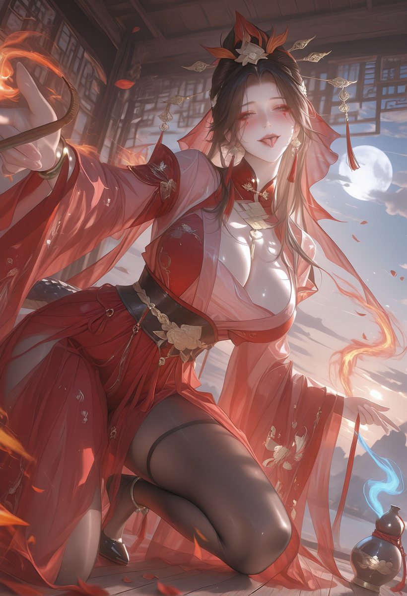 散图 蛇女-pixiv插画-作品交流服务