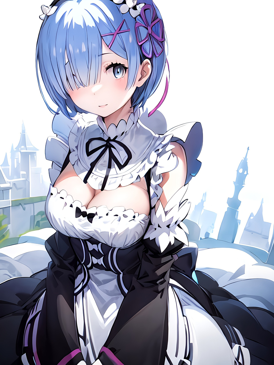 レム(リゼロ)-pixiv插画-作品交流服务