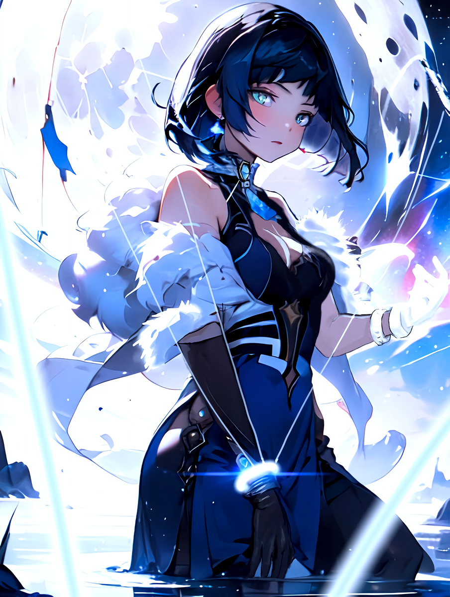 夜蘭(夜背景Version)-pixiv插画-作品交流服务