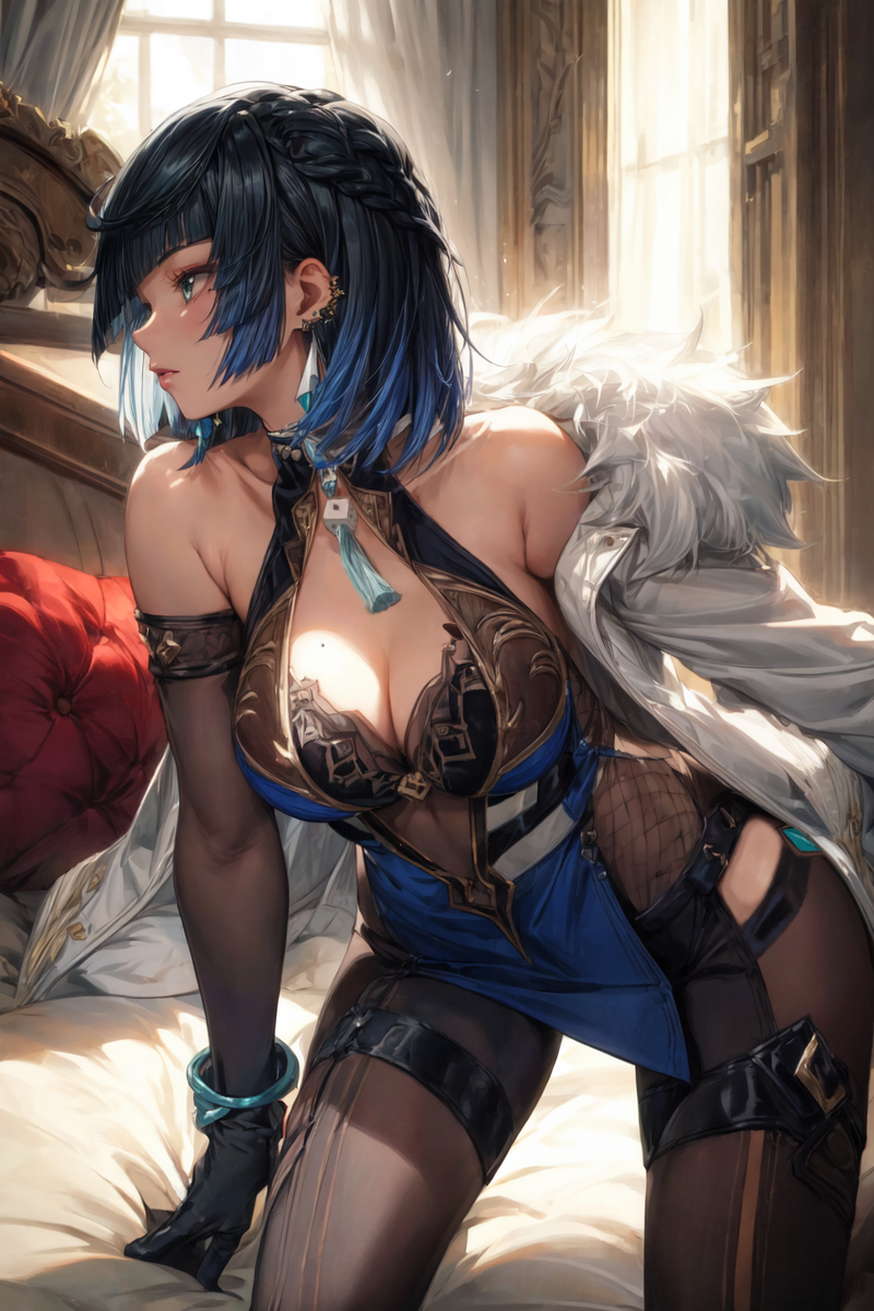 夜蘭[原神]-pixiv插画-作品交流服务