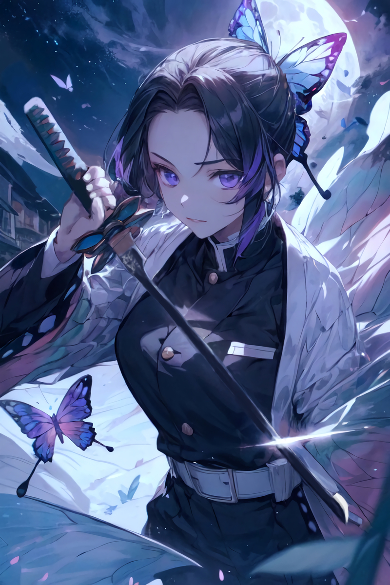 胡蝶しのぶ(鬼滅の刃)-pixiv插画-作品交流服务