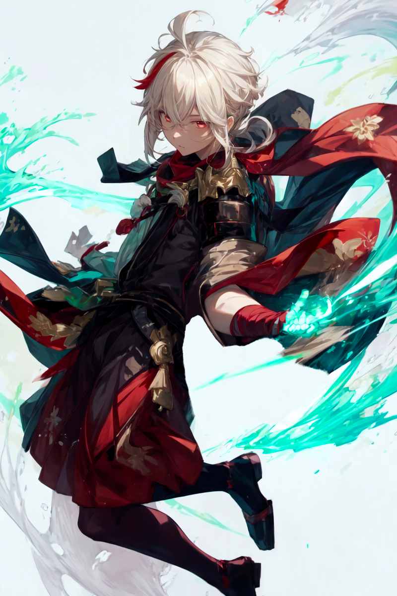 万葉(原神)-pixiv插画-作品交流服务