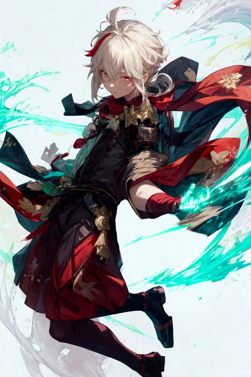 万葉(原神)-pixiv插画-作品交流服务
