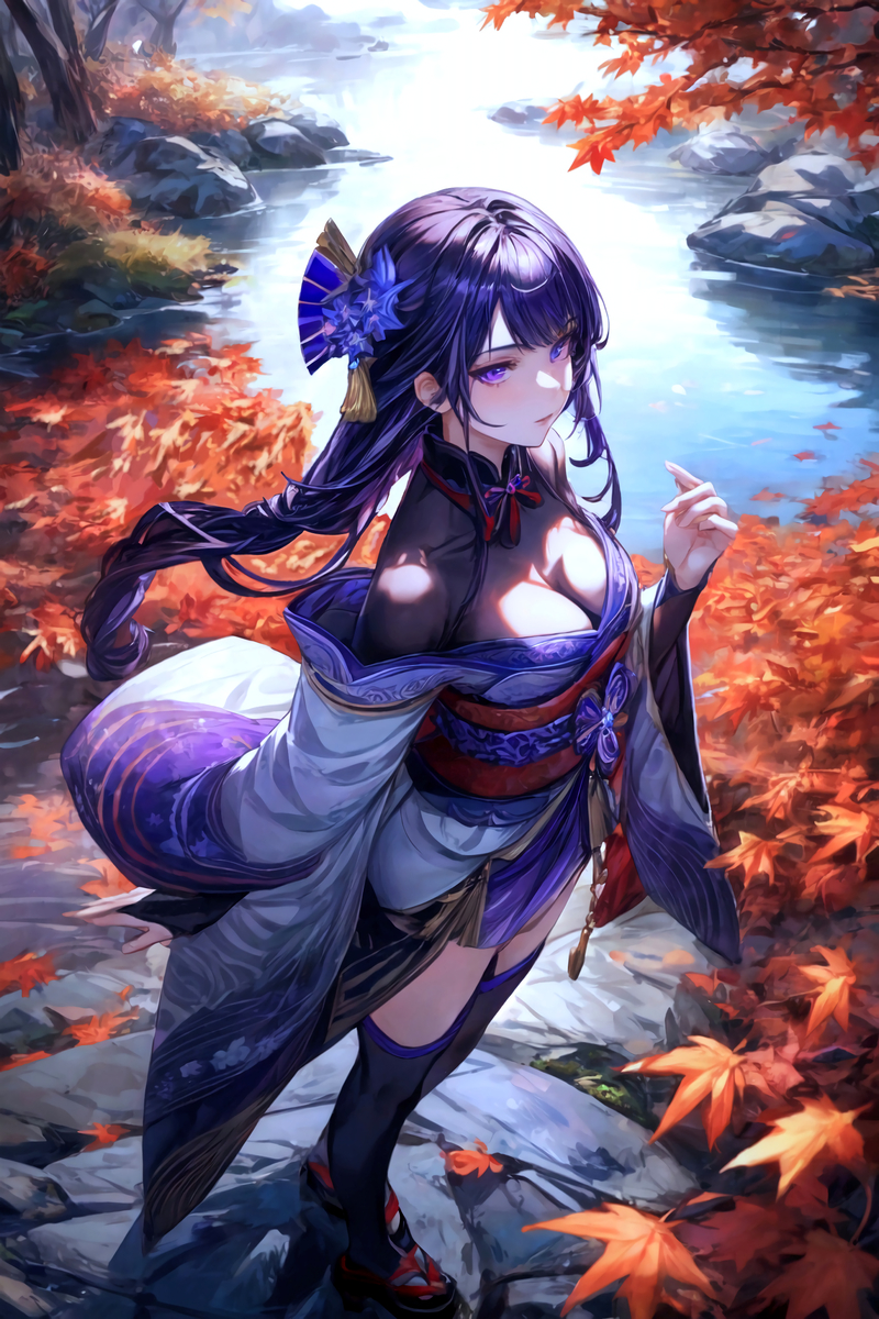 雷電(紅葉)-pixiv插画-作品交流服务