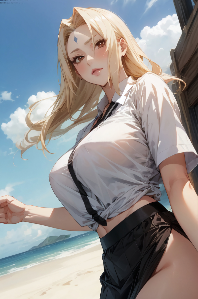 綱手(ブラウスver)-pixiv插画-作品交流服务