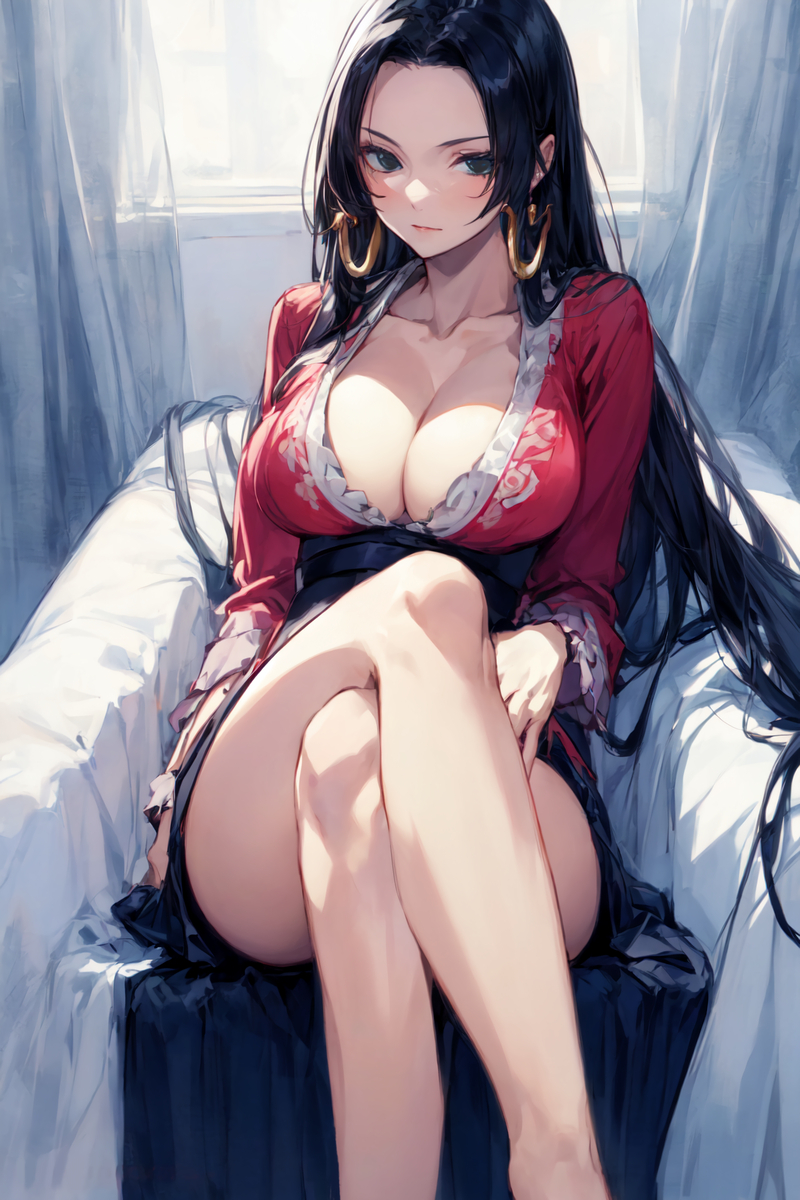 ハンコック(足組み)-pixiv插画-作品交流服务