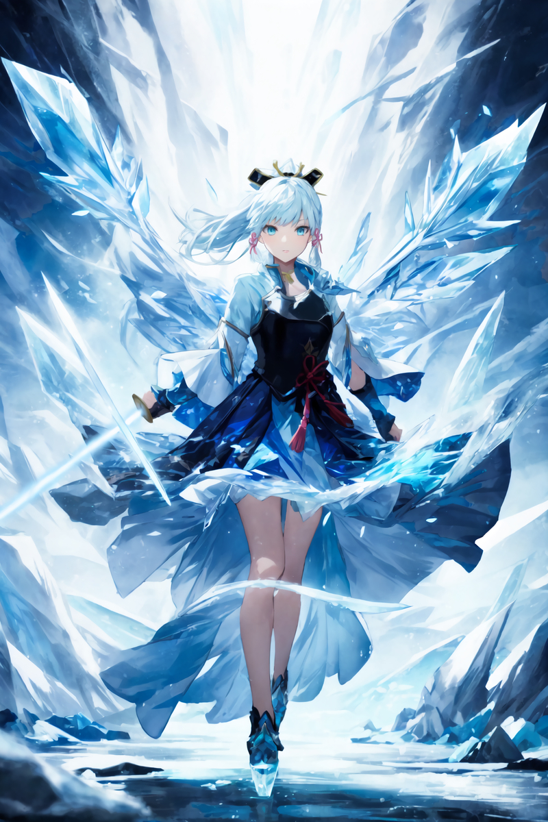 神里綾華(原神)-pixiv插画-作品交流服务