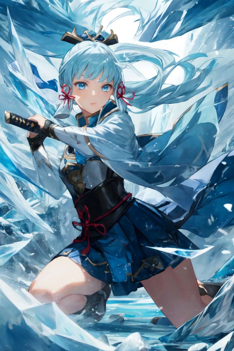 神里綾華[原神]-pixiv插画-作品交流服务