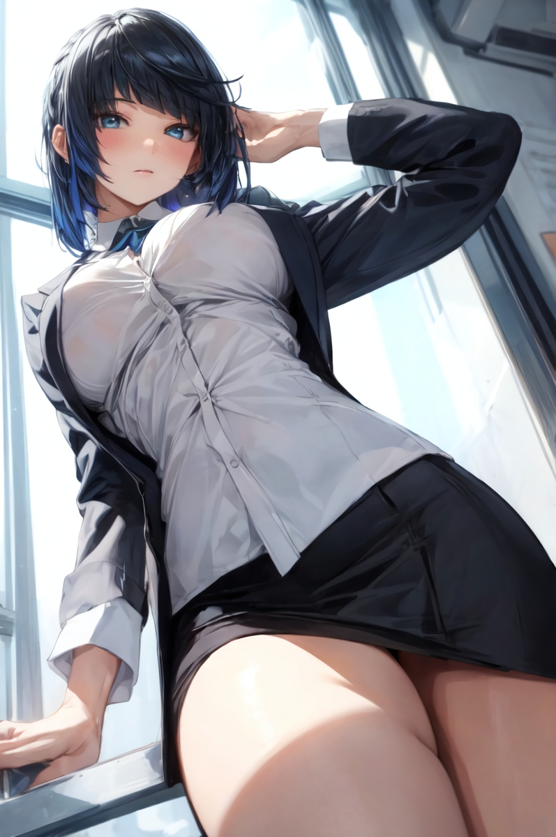 夜蘭(スーツ)-pixiv插画-作品交流服务