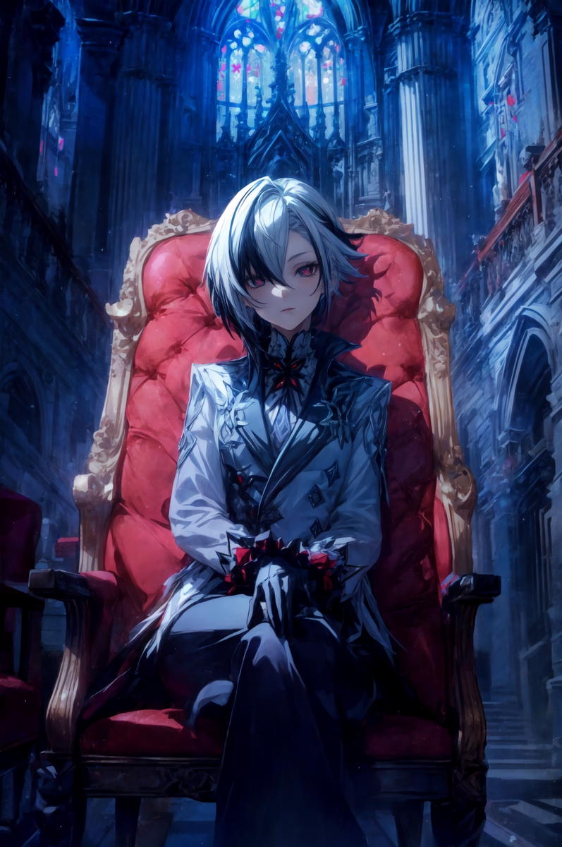 アルレッキーノ(座り)-pixiv插画-作品交流服务